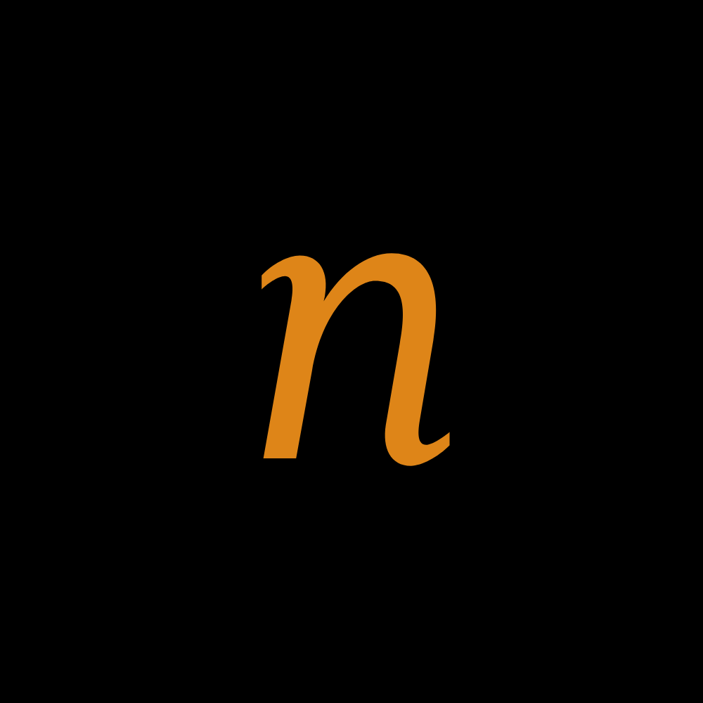 The letter N