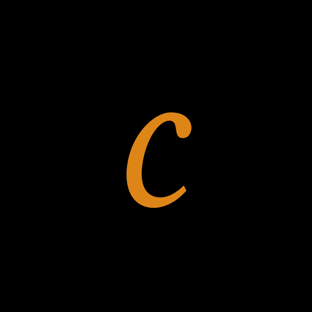 The letter C