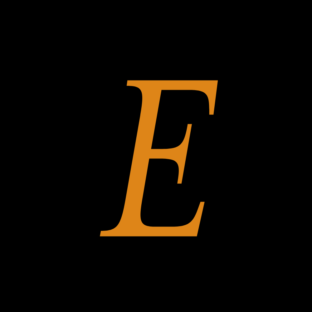 The letter E