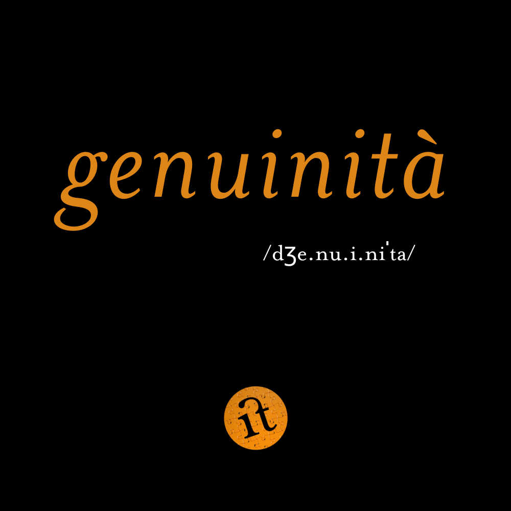 Genuinità (Authenticity)