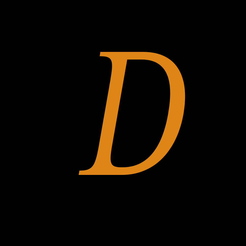 The letter D