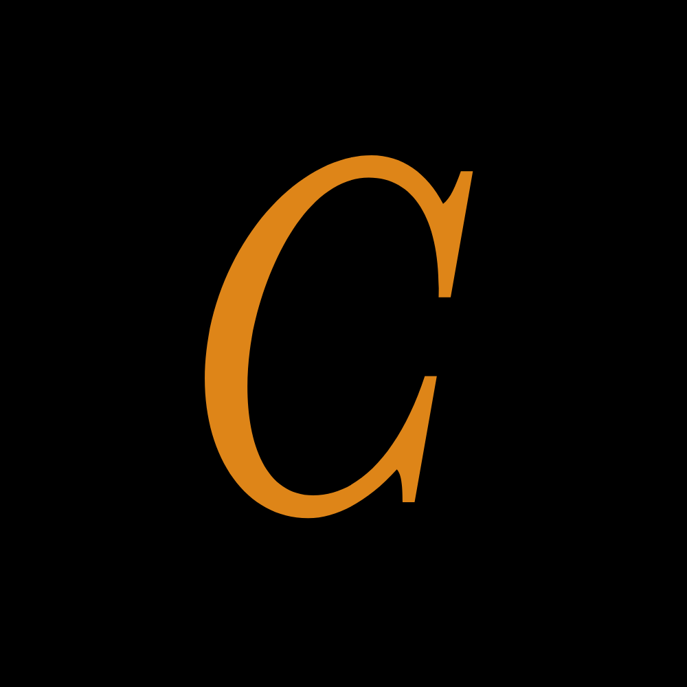The letter C