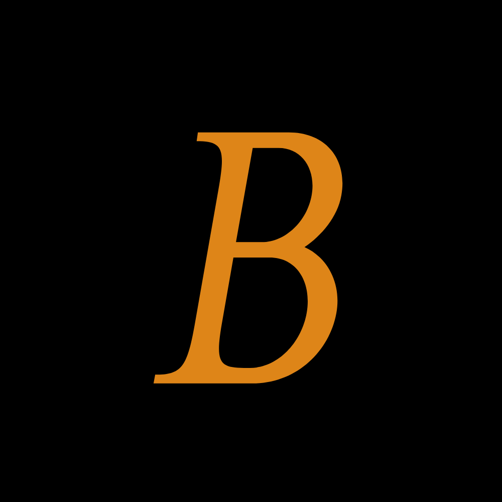 The letter B