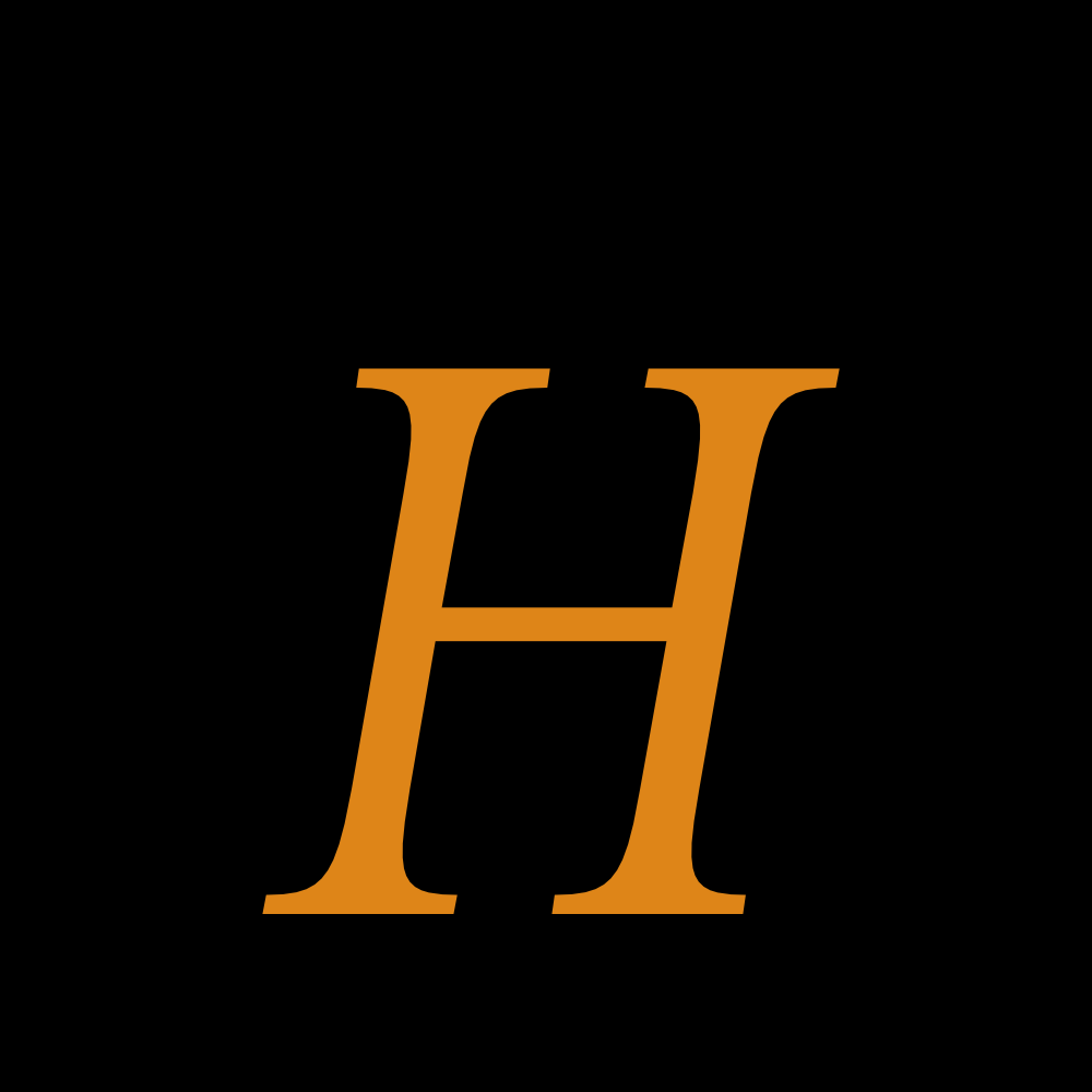 The letter H